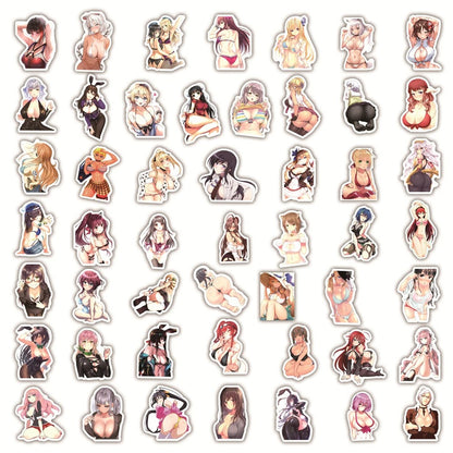 Voluptuous Waifu Anime Girls Stickers