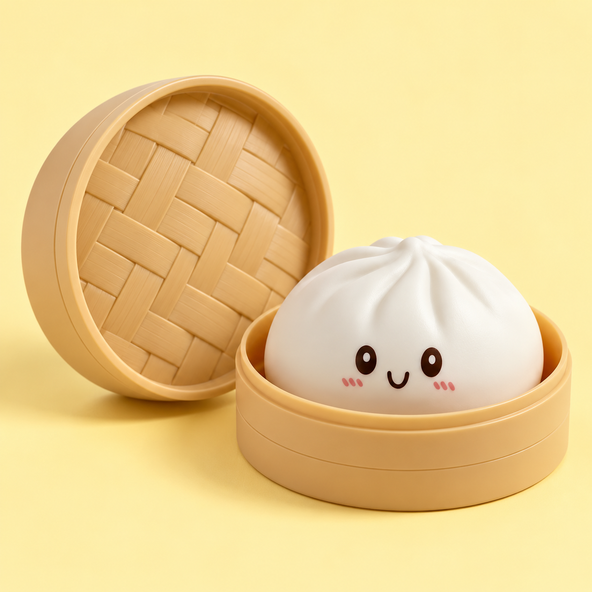 White Pastel Dumpling Squishy, additional product view 1