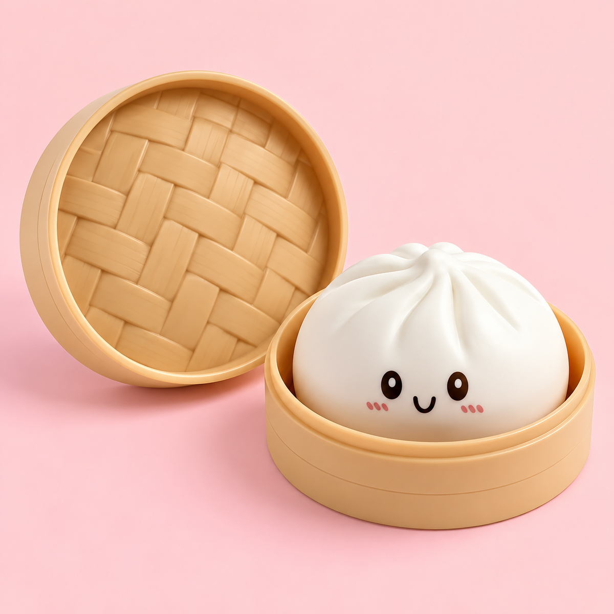White Pastel Dumpling Squishy, additional product view 2