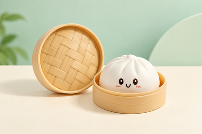 White Pastel Dumpling Squishy, additional product view 4