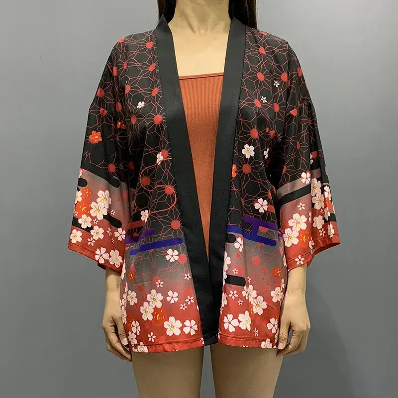 Sakura Fox - Chaqueta tipo kimono para mujer