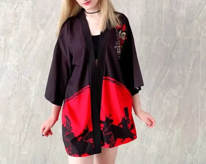 Red Oni Women’s Kimono Jacket
