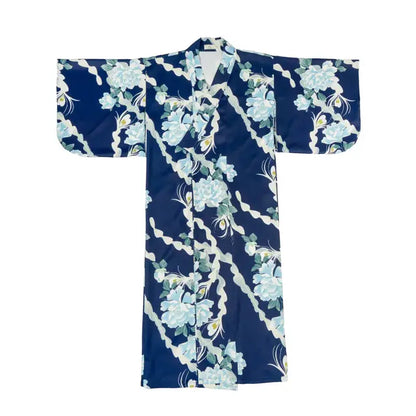 Ice Flower Blue Women’s Kimono