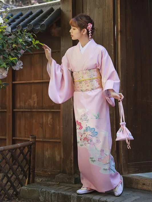 Kimono Femme Rose Floral River