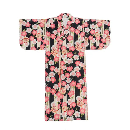 Cherry Blossom Black Women’s Kimono