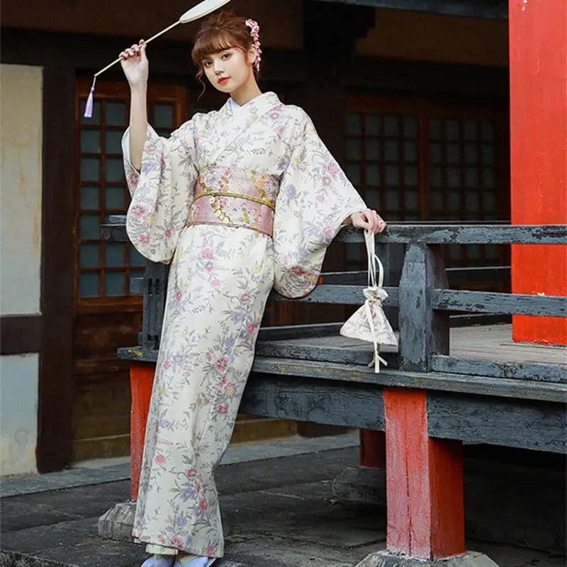 Kimono pour femme à motif traditionnel