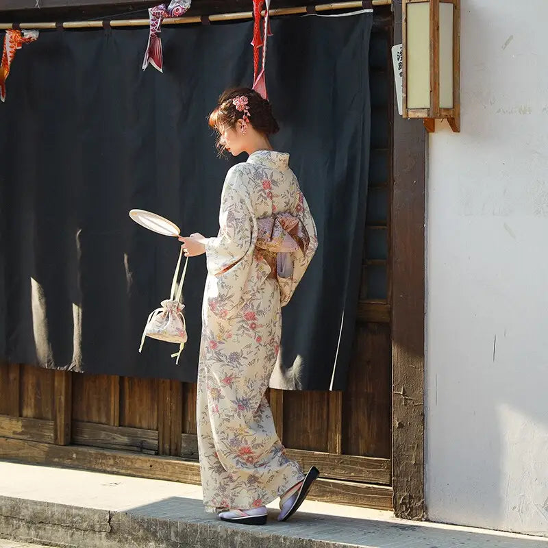 Kimono pour femme à motif traditionnel