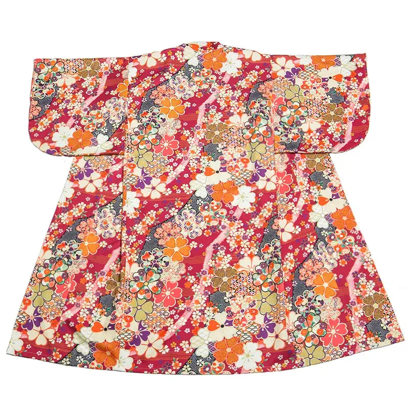 Kimono pour femme à motif floral traditionnel
