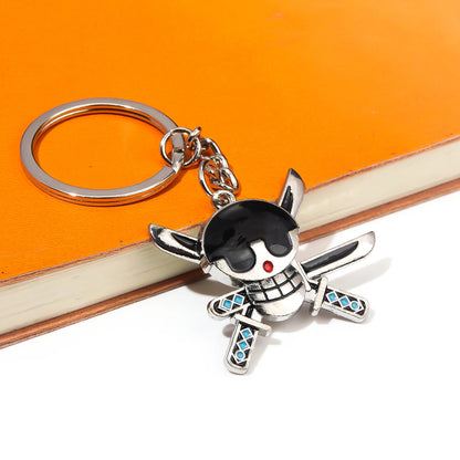 Zoro Pirate Skull Keychain