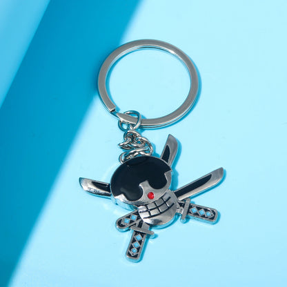 Zoro Pirate Skull Keychain